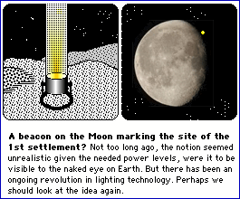 Beacon on Moon visible from Earth?